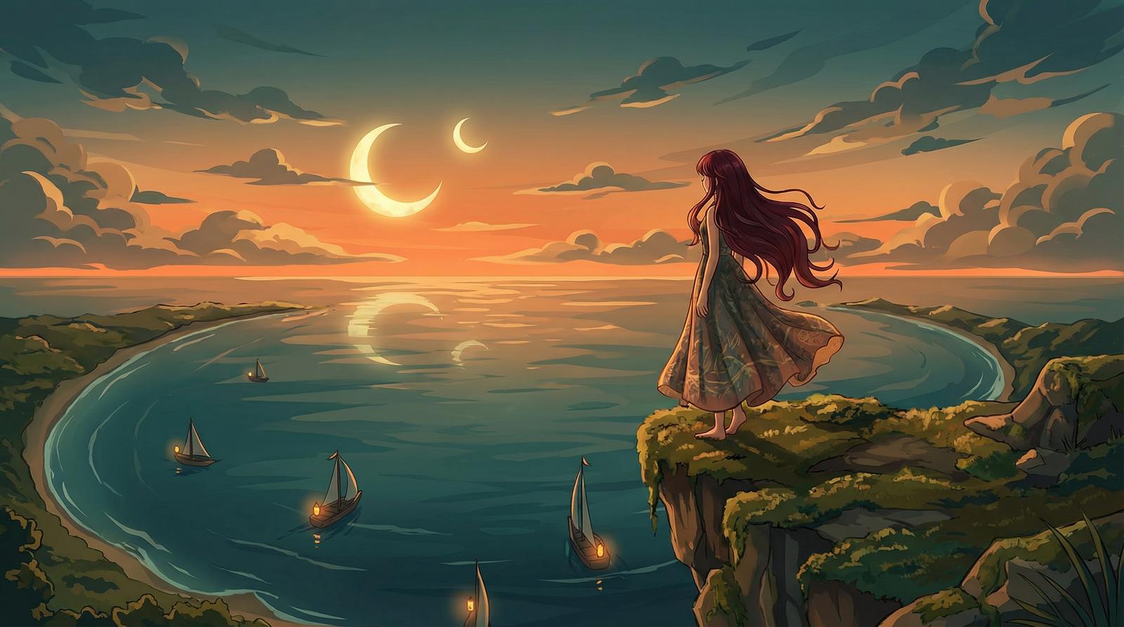 草莓视频原创动漫短片-月湾少女